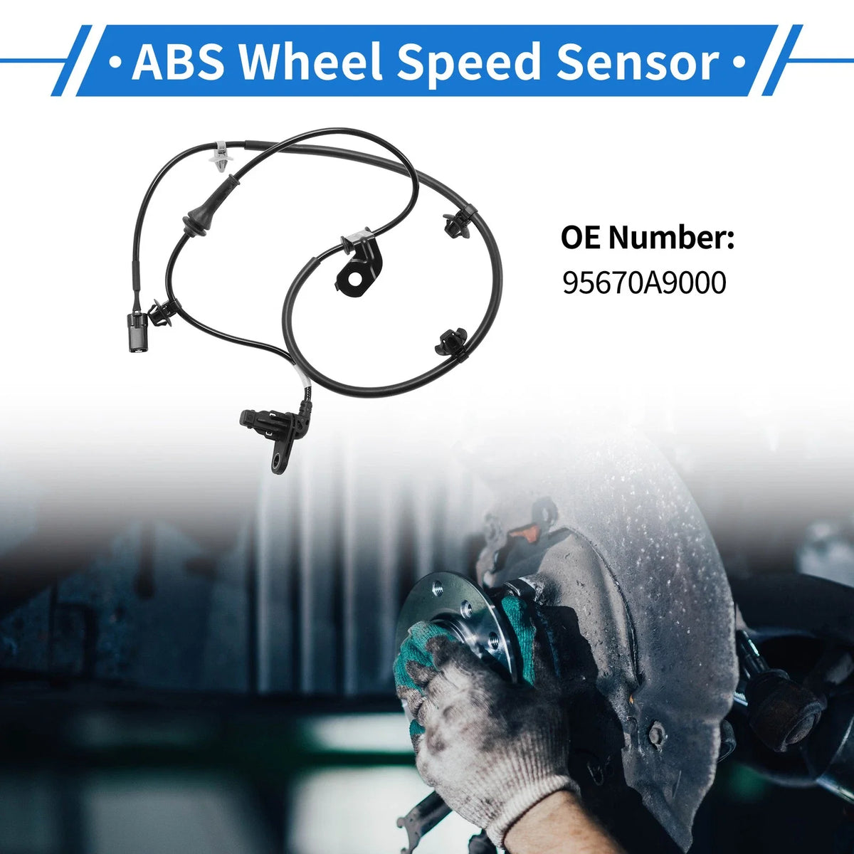 ABS Wheel Speed Sensor No. 95670A9000 for KIA Sedona (2015–2021)