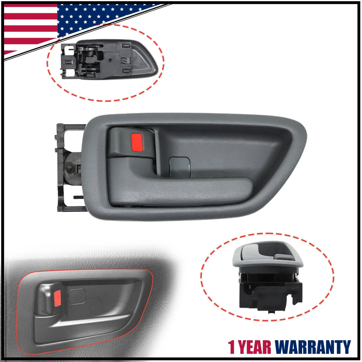 Inside LH Door Handle with Bezel for Sequoia Tundra 2001-2007