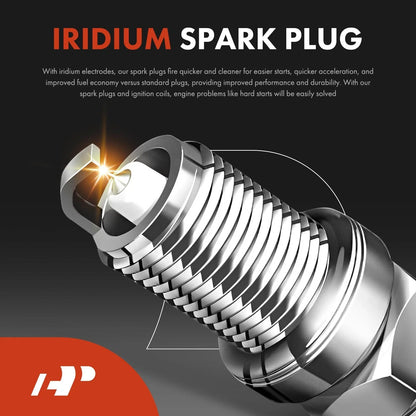 6-Pack Ignition Coils and Spark Plugs for Nissan Altima Frontier