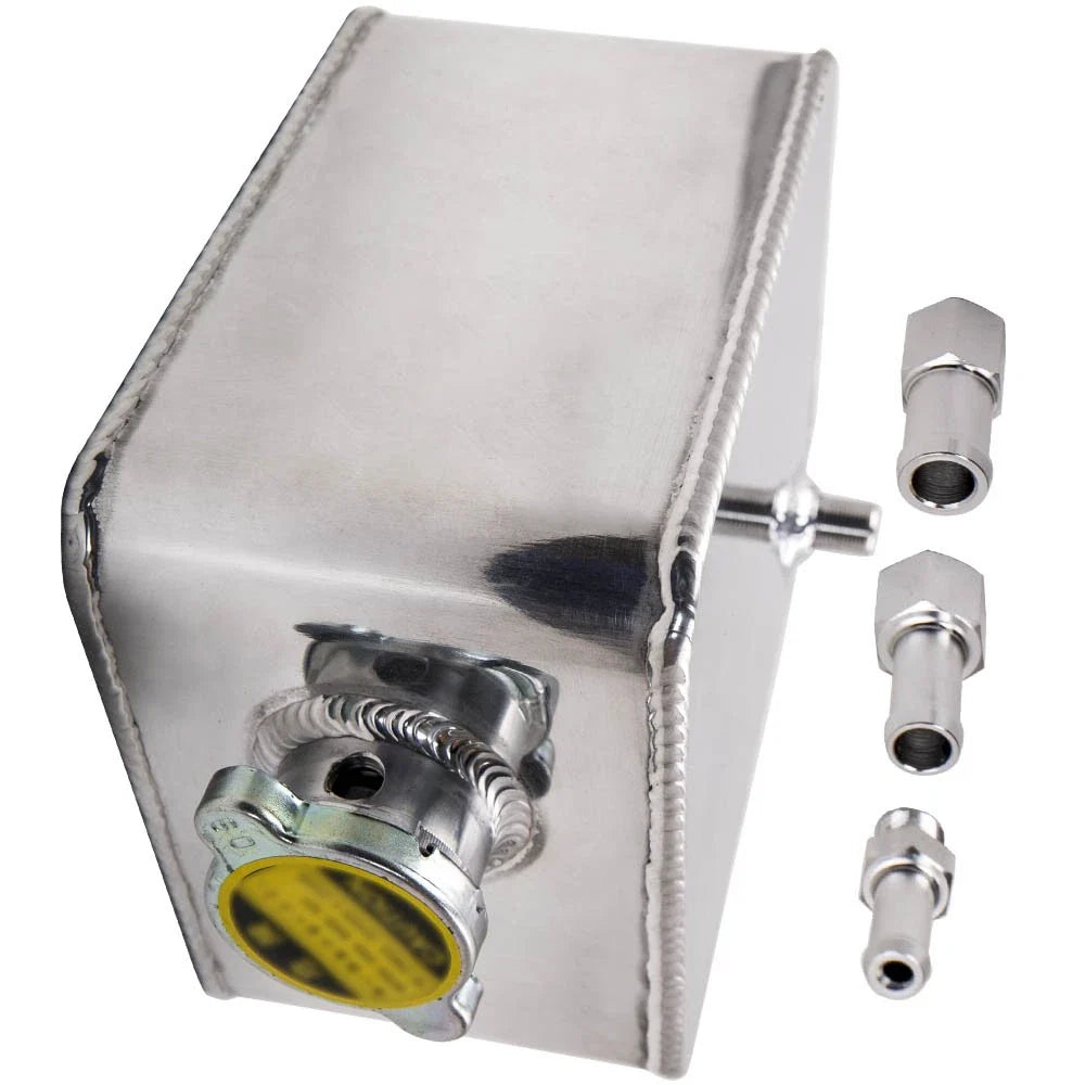 2.5L Aluminum Polished Water Coolant Tank for Universal Applications