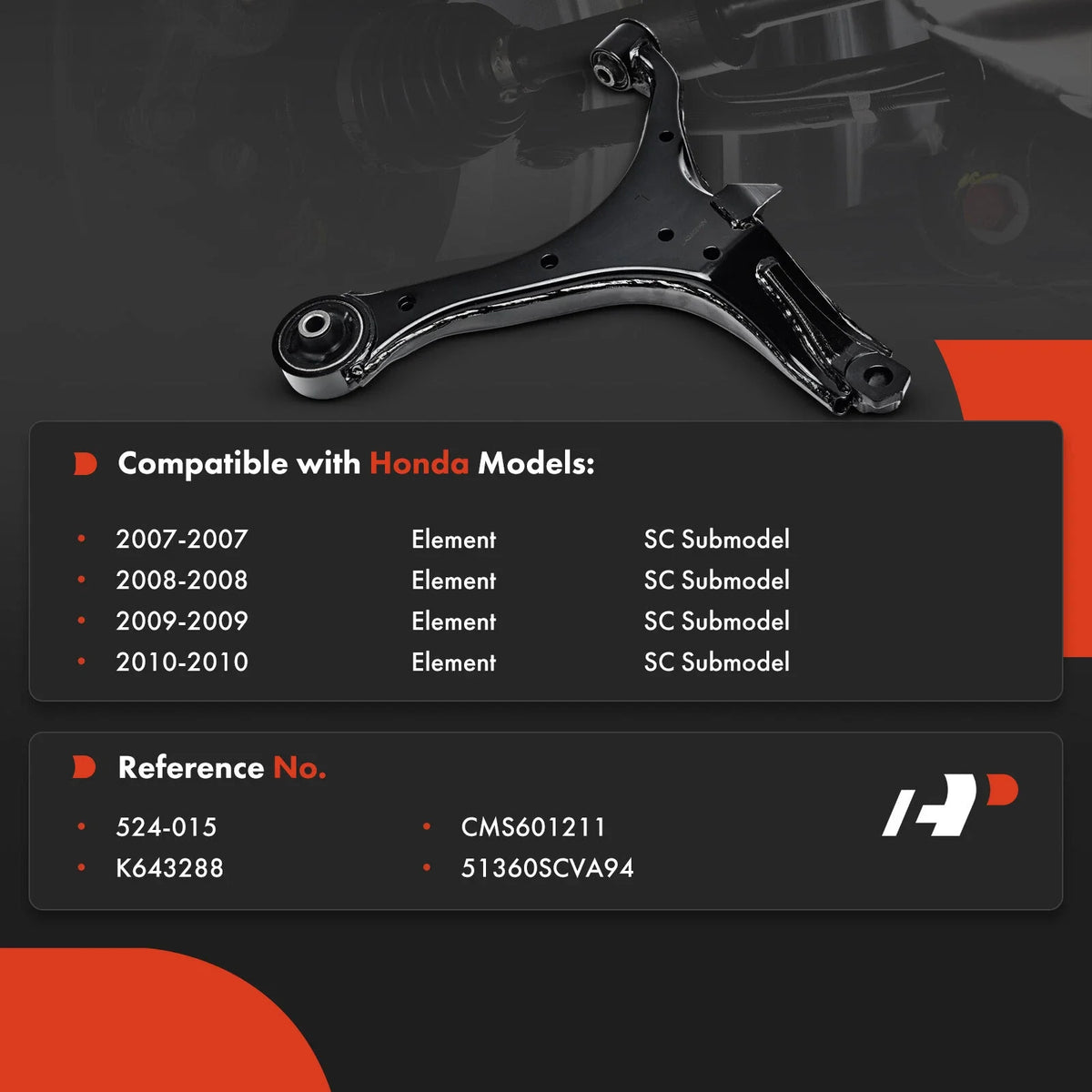 Front Left Control Arm for Honda Element SC 2007 to 2010