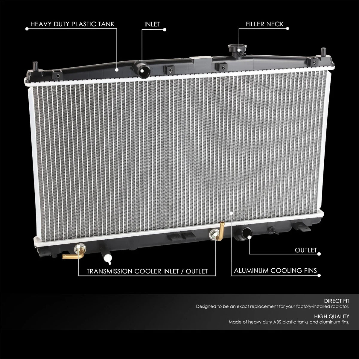 Aluminum Core Racing Cooling Radiator DPI 13105 for Honda CR-Z (2010–2016)