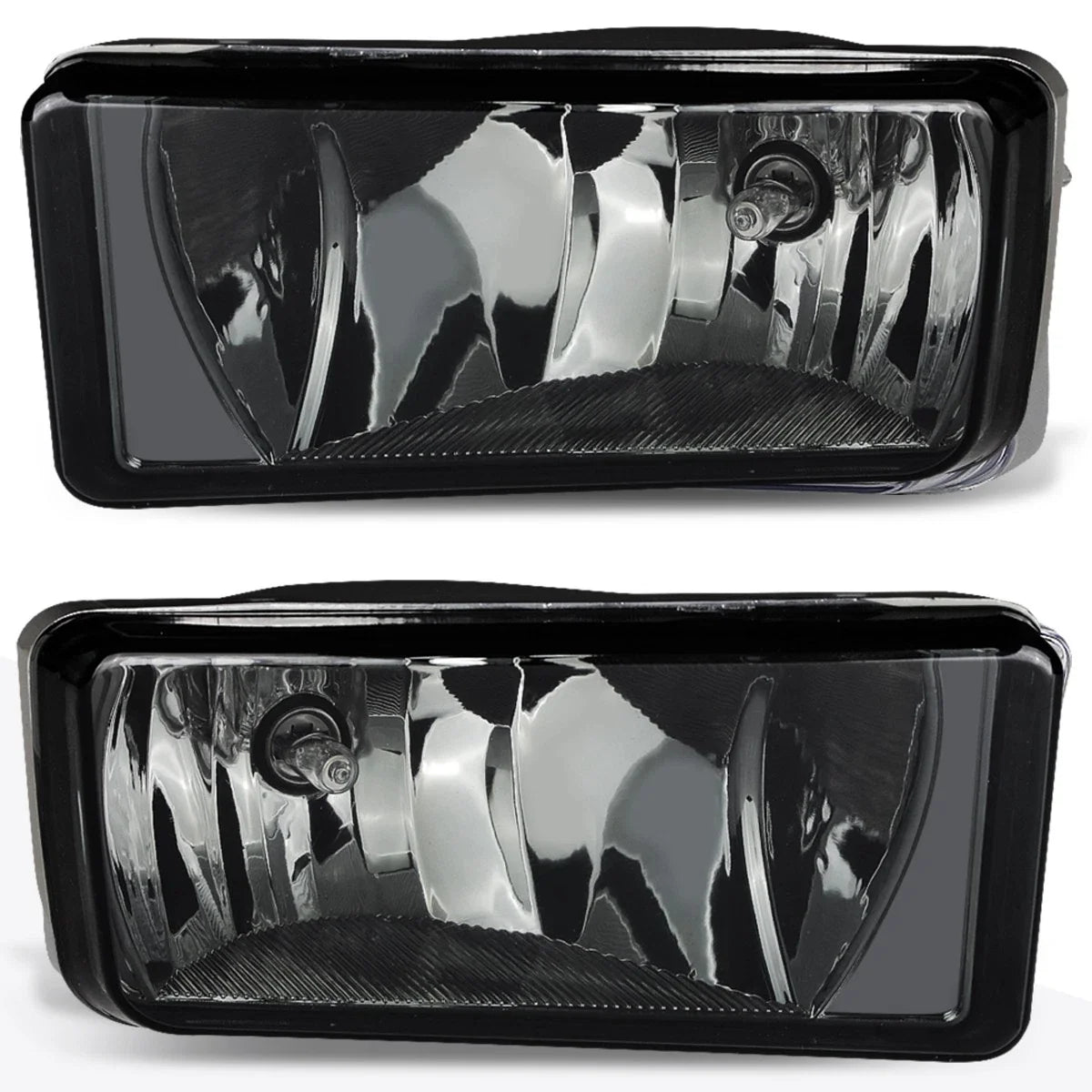 Smoke Lens Front Bumper Fog Lights + Switch for Silverado Tahoe Suburban (2007–2015)