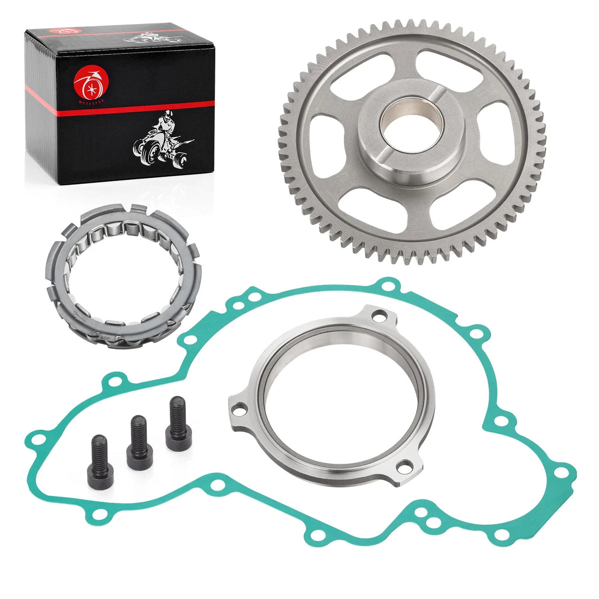 Idler Gear Gasket with Starter Clutch One Way Bearing for RZR XP 900 2011-2012