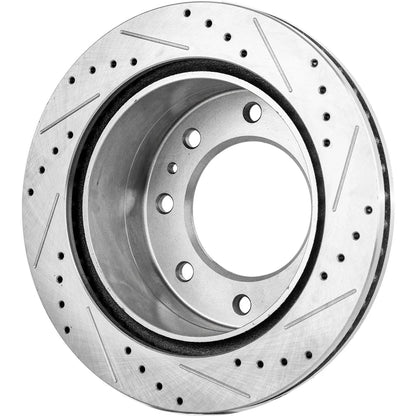 Front and Rear Brake Rotors for 2001-2010 Chevy Silverado 2500 HD