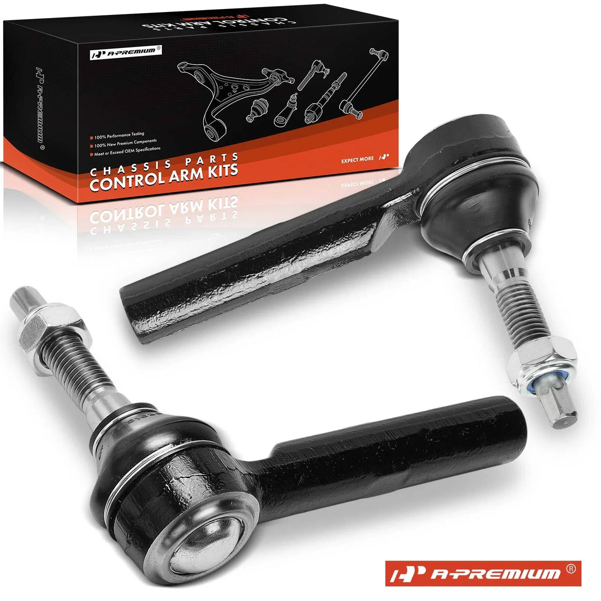2X Front Outer Tie Rod End for Chevy Traverse GMC Acadia Buick Enclave (2009–2023)
