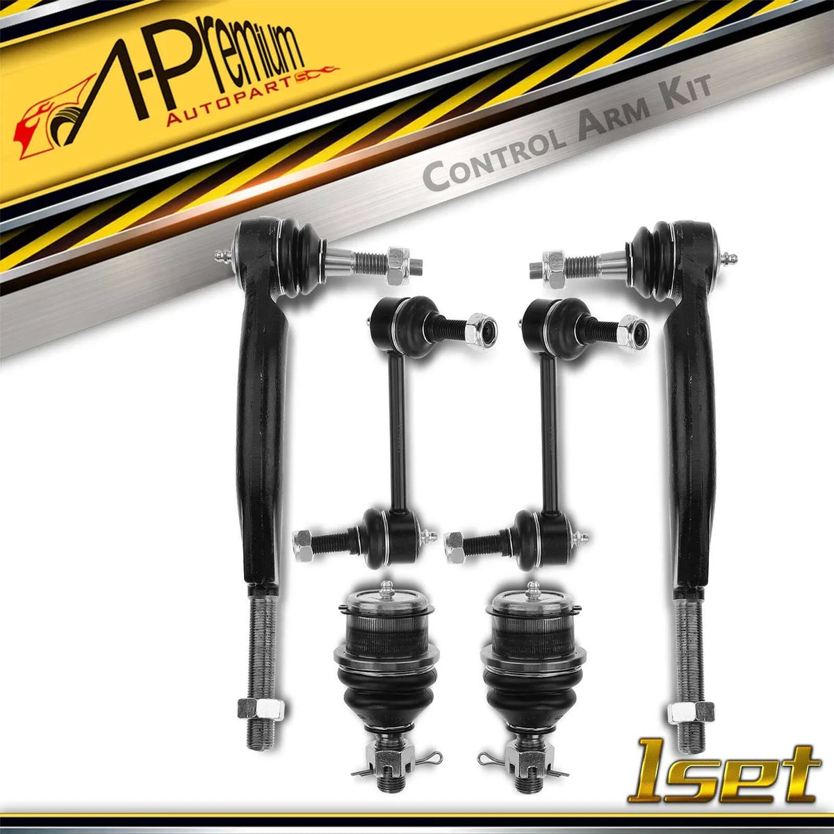 6X Sway Bar End Link & Tie Rod End for Chevy Trailblazer (2002–2009)