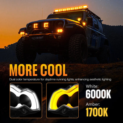 LED Work Pod Lights 4.5" (Set of 2) for Jeep Off Road Adventure