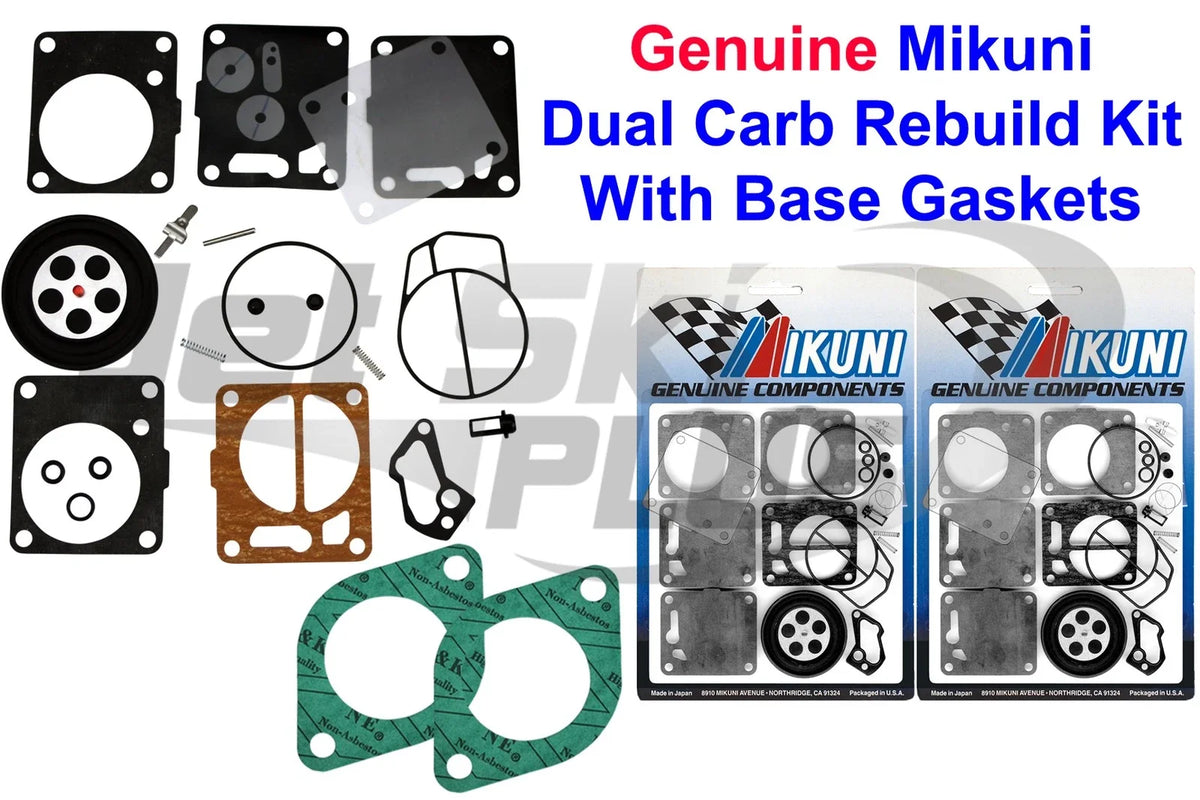 Carburetor Rebuild Kit & Base Gasket for SeaDoo XP 787 800 (1995–2002)