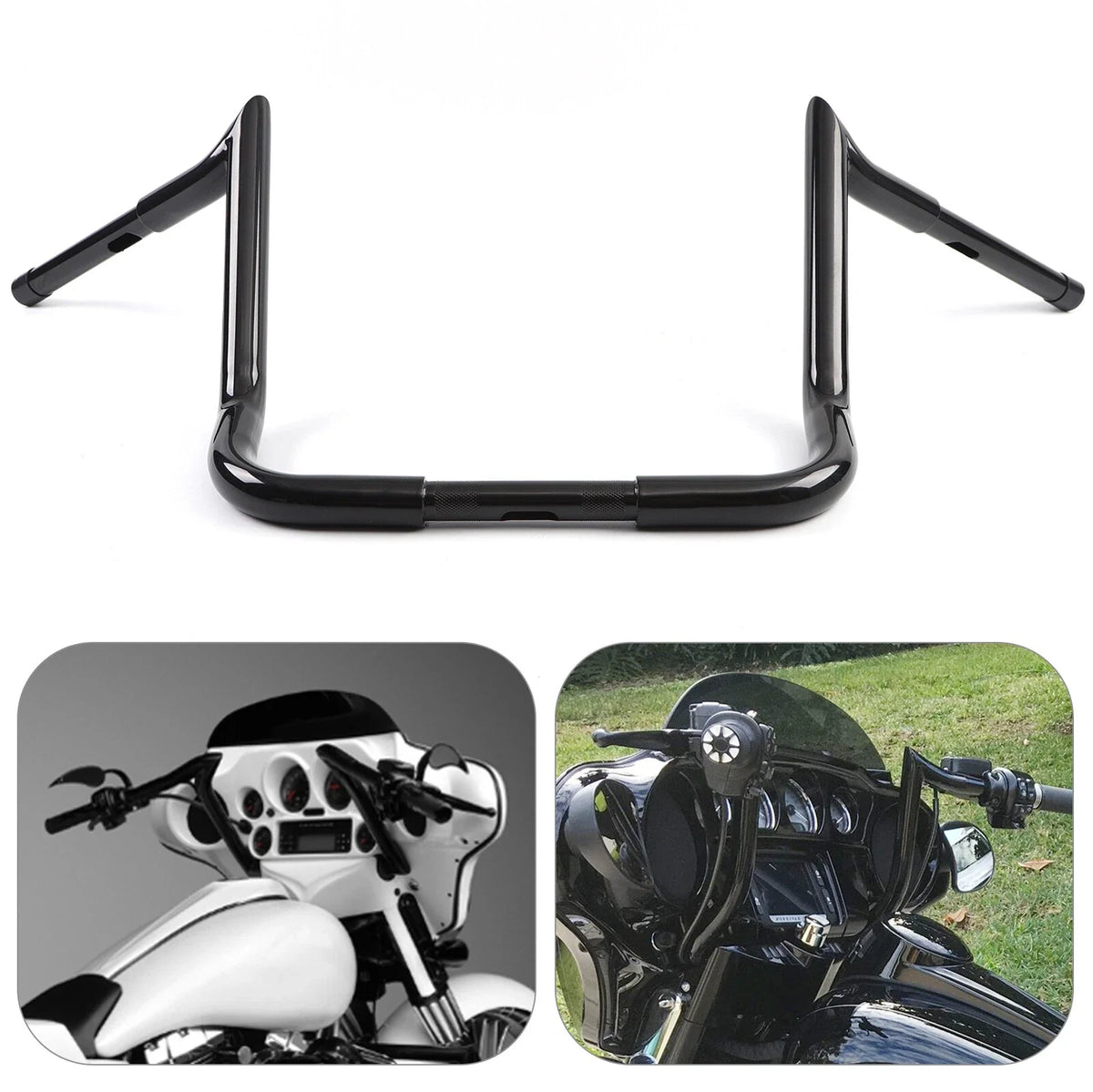 14" Meathook APE Hanger Handlebar for Harley Touring Electra Street Glide