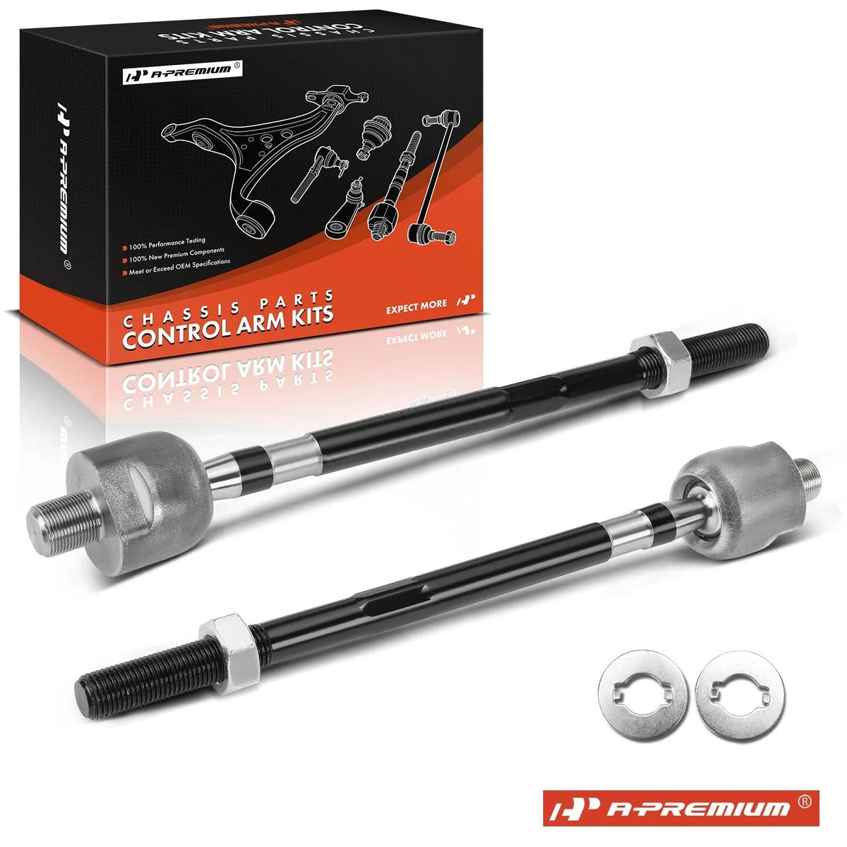 2X Front Inner Side Tie Rod for Nissan Murano (2005–2007)