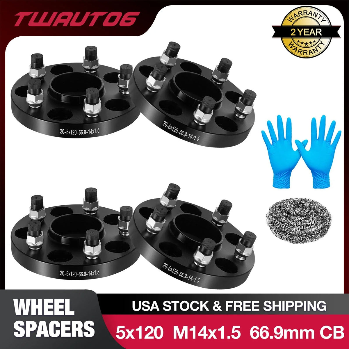 Hub Centric Wheel Spacers for Cadillac ATS (2016–2019) (5x120, 20mm)