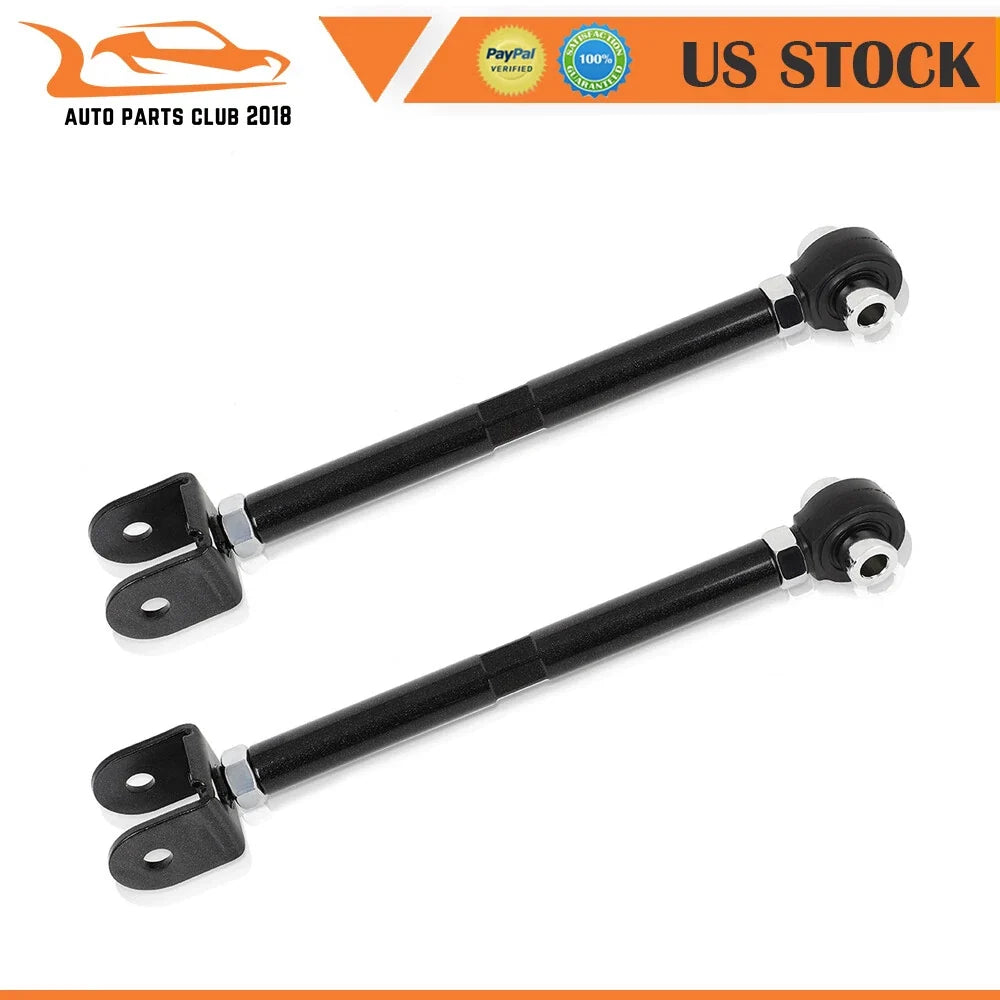 2X Rear Adjustable Toe Arm for Nissan 240SX (1989–1998) Black