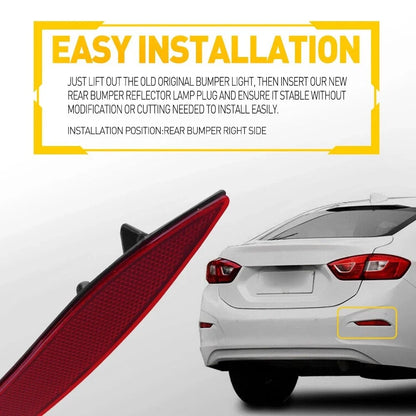 Right Side Reflector Light Case for Chevrolet Cruze 2016-2019