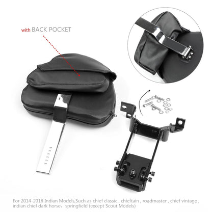 Mounting Kit + Plug-In Backrest for Indian Roadmaster/Chieftain 2014-2023