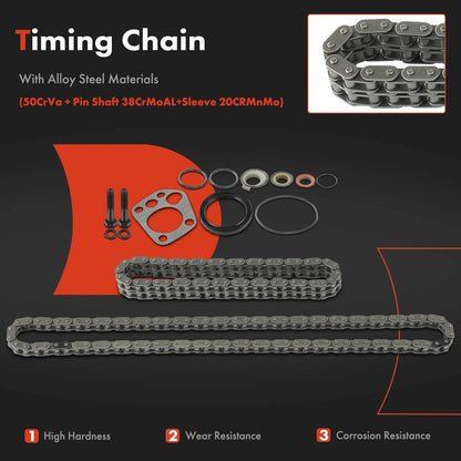 Timing Chain Kit 2X Set for 2.4L Nissan Altima (1993–1997)