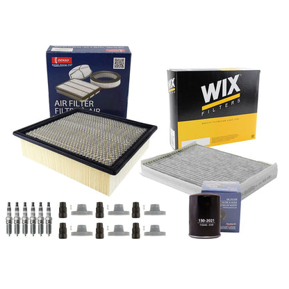 NGK Spark Plugs & Boots Tune Up Kit by Denso for Ford F-150 2015-2020