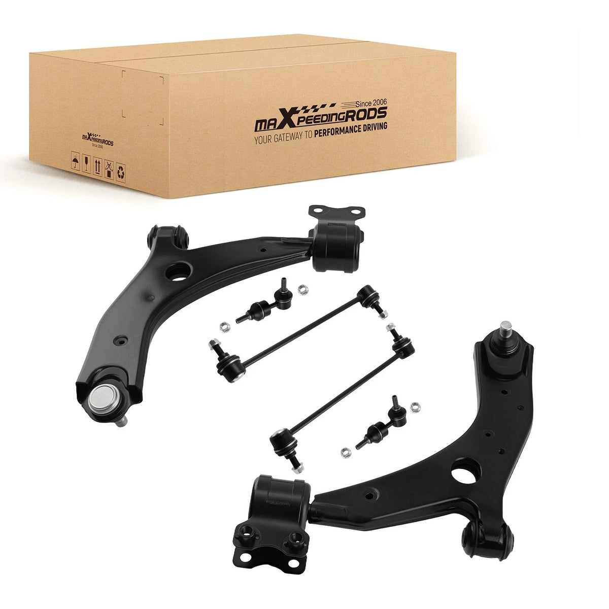 6x Control Arm + Stabilizer Bar Link for Mazda 3 (2004–2015) K620041