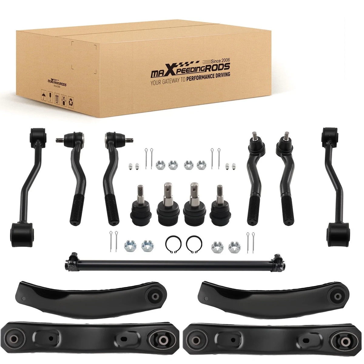 15pc Ball Joint Kit with Control Arms for Jeep Grand Cherokee (99-04)