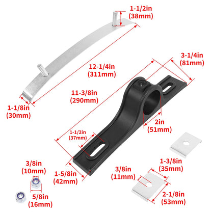 Mounting Fender Bracket for Dump, Work, Garbage, Utility Trucks (8591005)