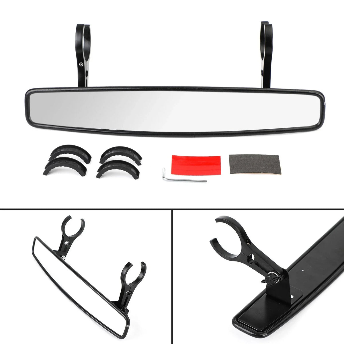 1.75" Rectangular Rear View Mirror for Polaris RZR XP 4 (2014–2023)