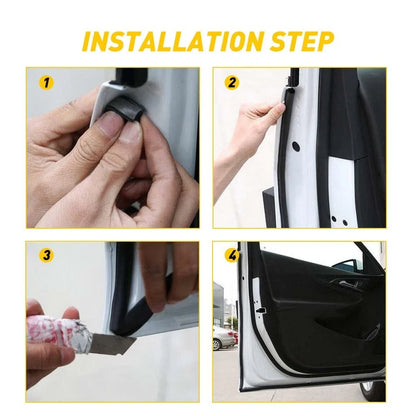 D-Shape Rubber Seal Weatherstrip for All Models - Universal Fit