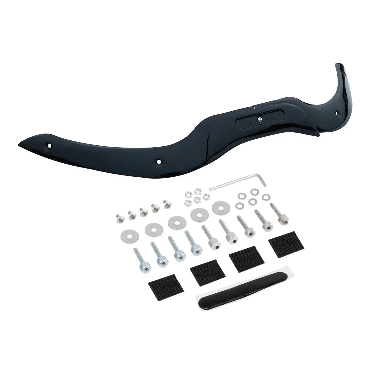 Black 9.5" Windshield & Trims for 2004-2013 Harley Road Glide