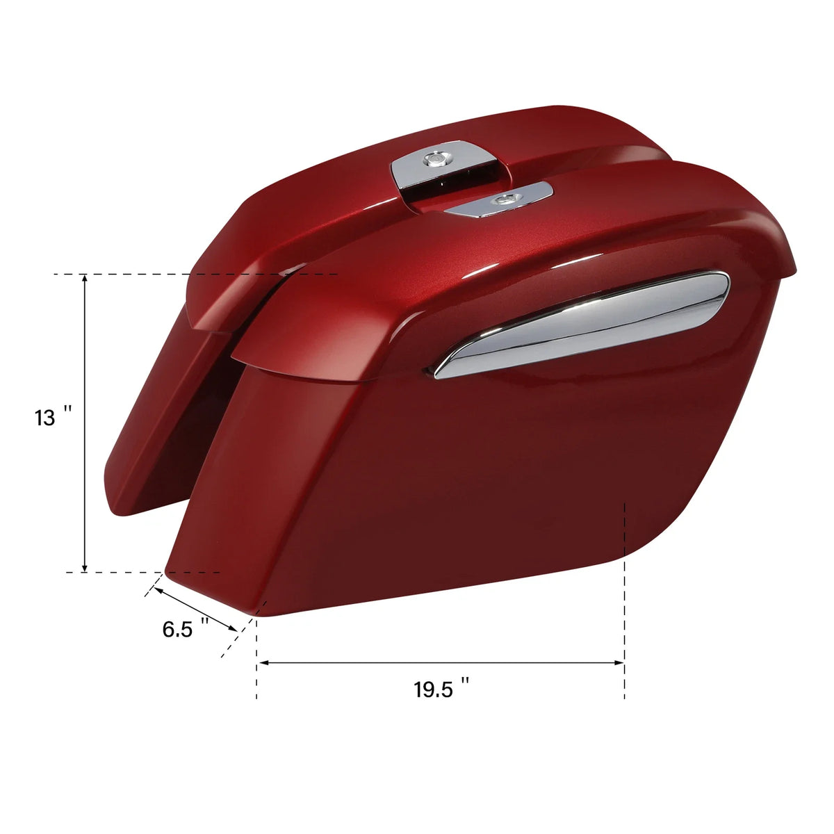 Hard Case Saddlebag for Indian Roadmaster & Chieftain Elite 2019–2025
