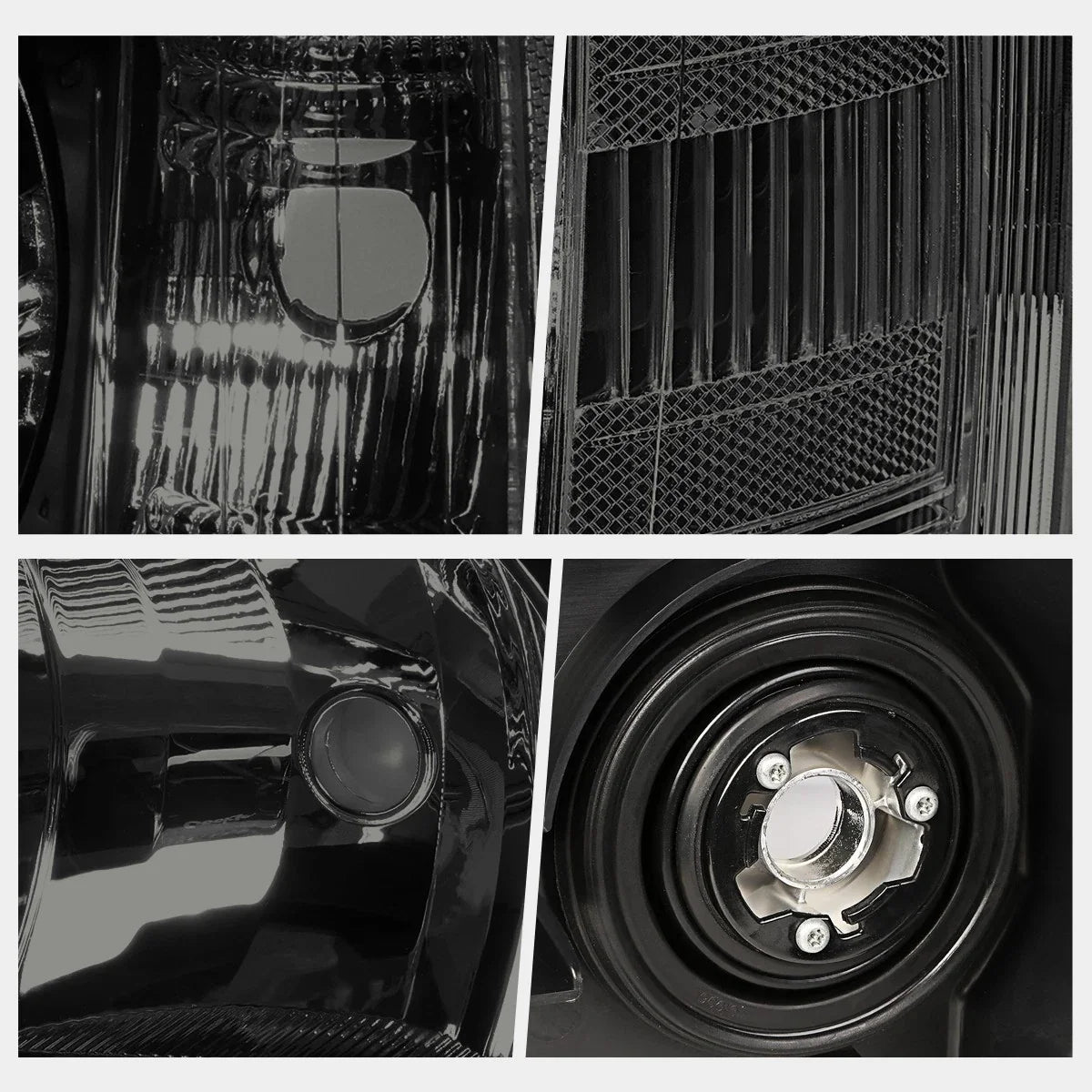 Headlight with Smoked Housing & Clear Corner for Chevy Silverado 2007–2014