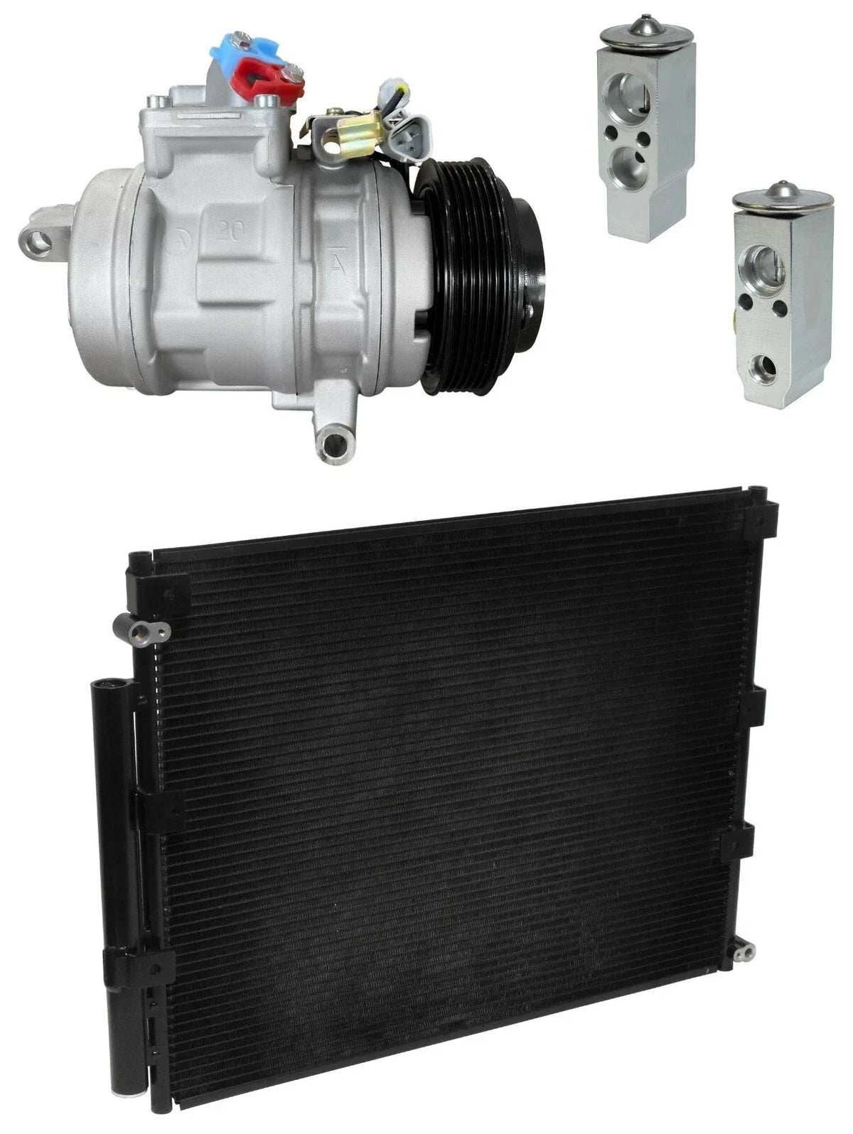 A/C Compressor Kit With Condenser for Land Cruiser 4.7L (2002–2007)