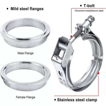 4" V-band Clamp for Universal Exhaust Downpipe
