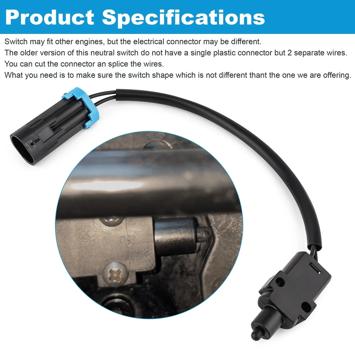 Neutral Switch 8M0052939 for Mercury Outboard