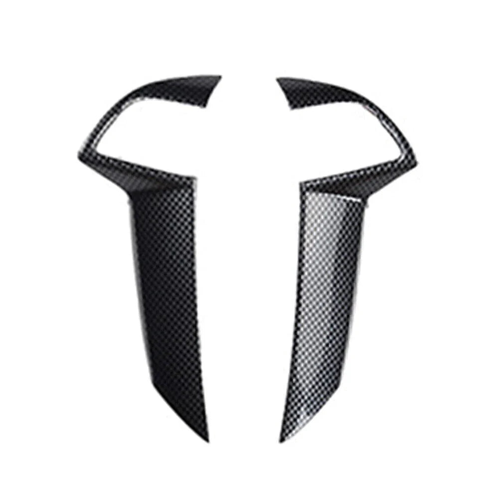 2X ABS Carbon Fiber Steering Wheel Cover Trim for Honda Accord (2008–2012)