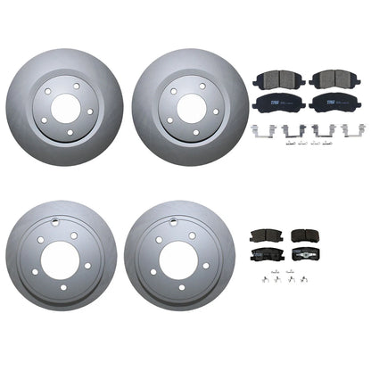 TRW Pro Ceramic Pads and Disc Rotors Brake Kit for Dodge Jeep Front/Rear