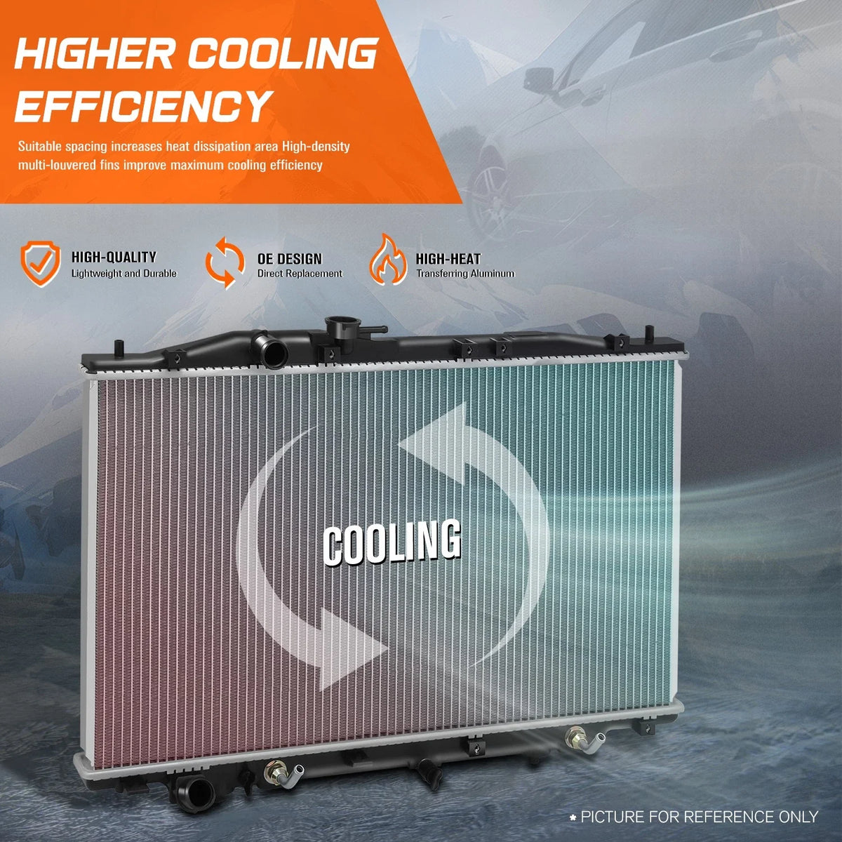 Full Aluminum Core Cooling Radiator for Acura RL (2009–2012) DPI-13081