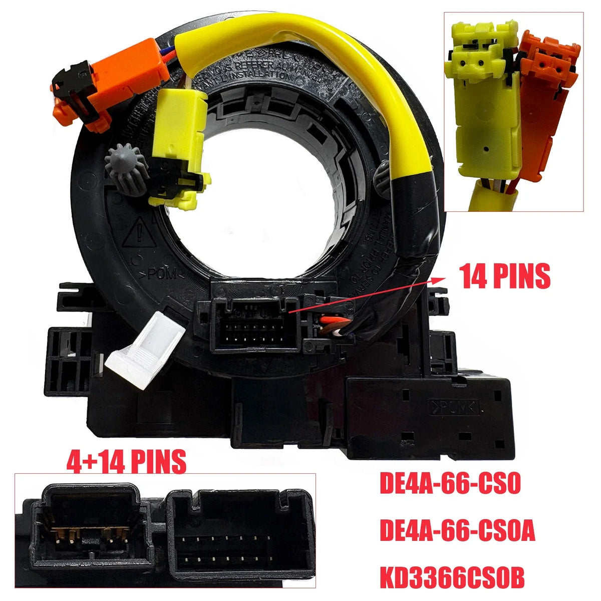 DE4A-66-CS0A Clock Spring for Mazda 3 6 CX-5 CX-3 MX-5 (2013-2016)