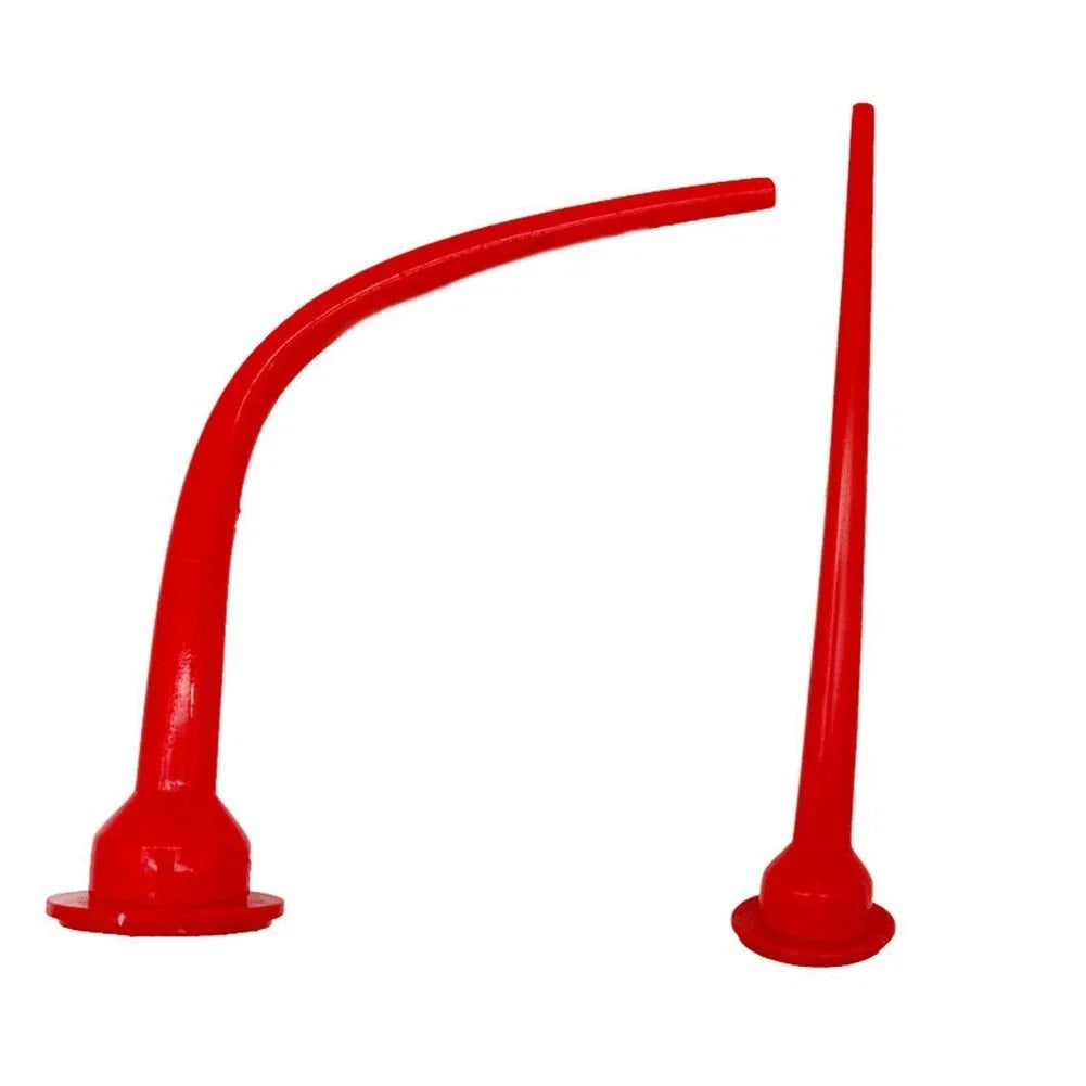 2X Red Caulking Nozzle Set 30cm for Smooth Sealant Flow