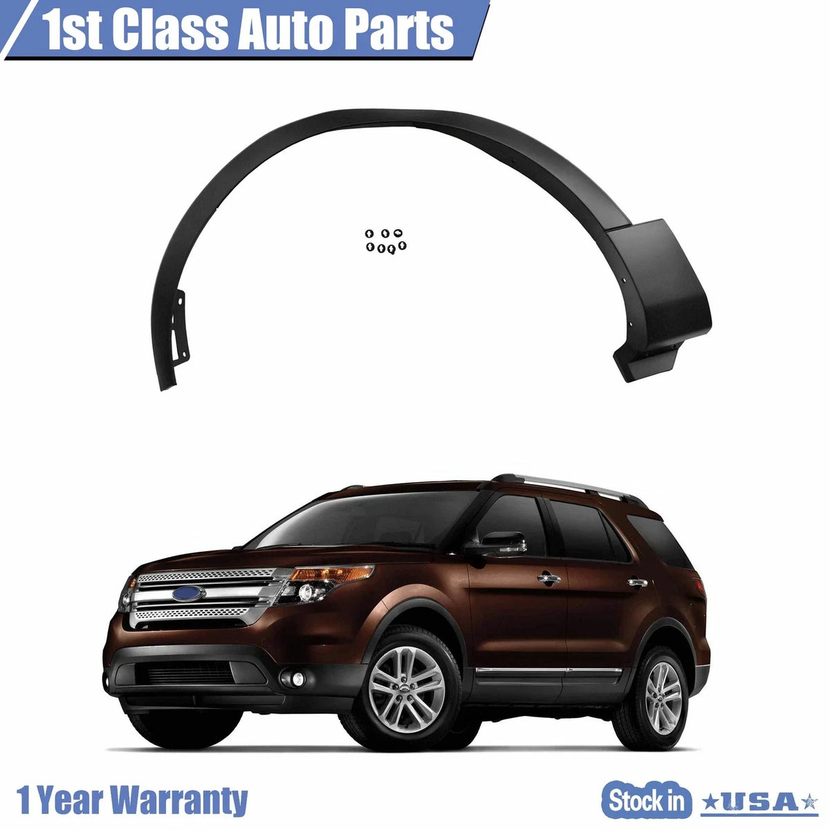 Driver Side Fender Flares for Ford Explorer (2016–2019)
