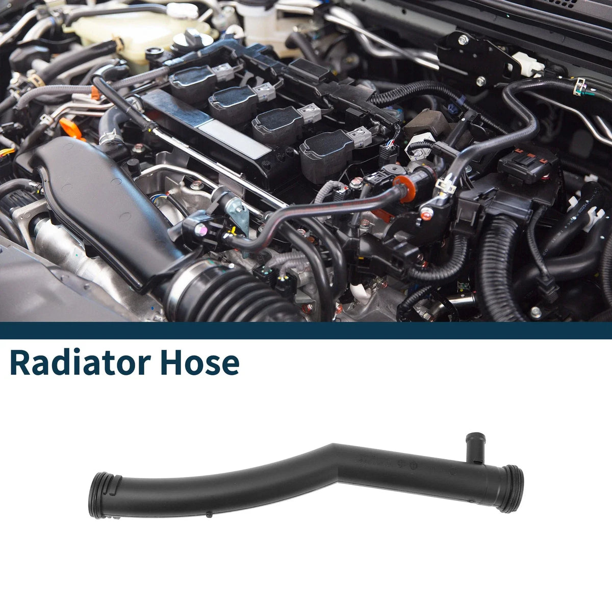 Radiator Hose Coolant Pipe for Audi A3 (2007–2012) No. 03C121065J Plastic Black