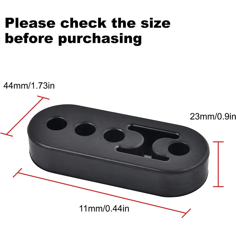 2Pc Adjustable Polyurethane Rubber Exhaust Hangers Universal