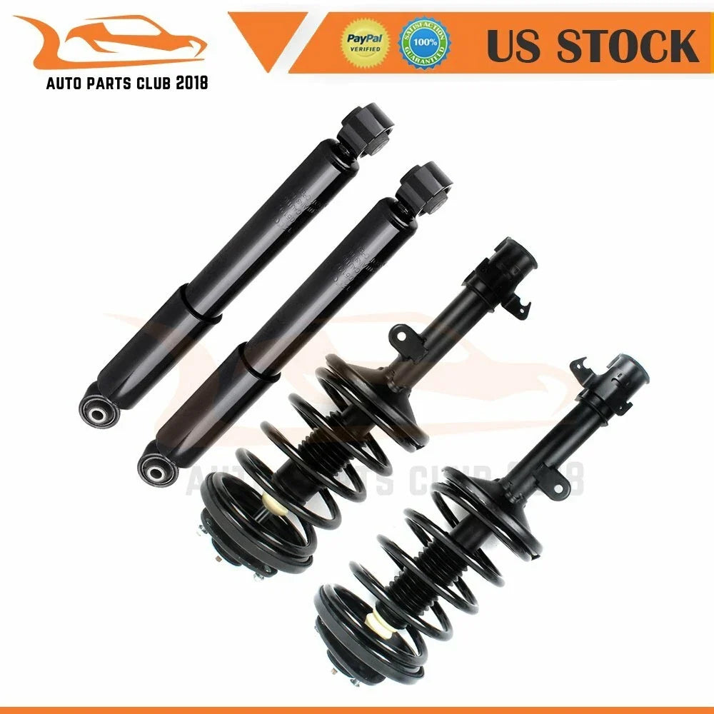 Set of 4 Quick Loaded Struts with Coil Springs for Honda Pilot (2003–2008)