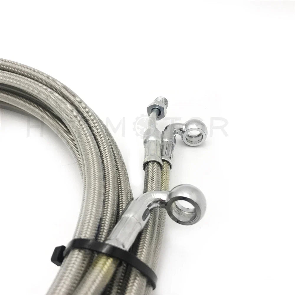 Stainless 10-12" Ape Hanger Handlebar Cable for Harley Touring (2014–2017)