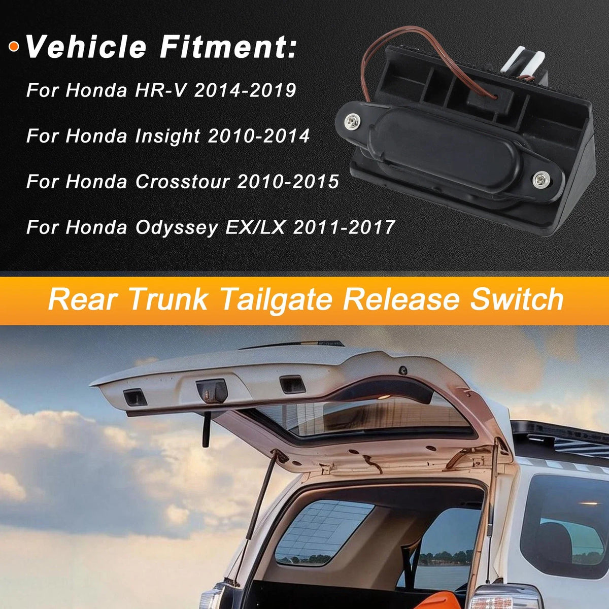 Tailgate Release Switch for Honda Odyssey CR-V Crosstour (2011–2017)