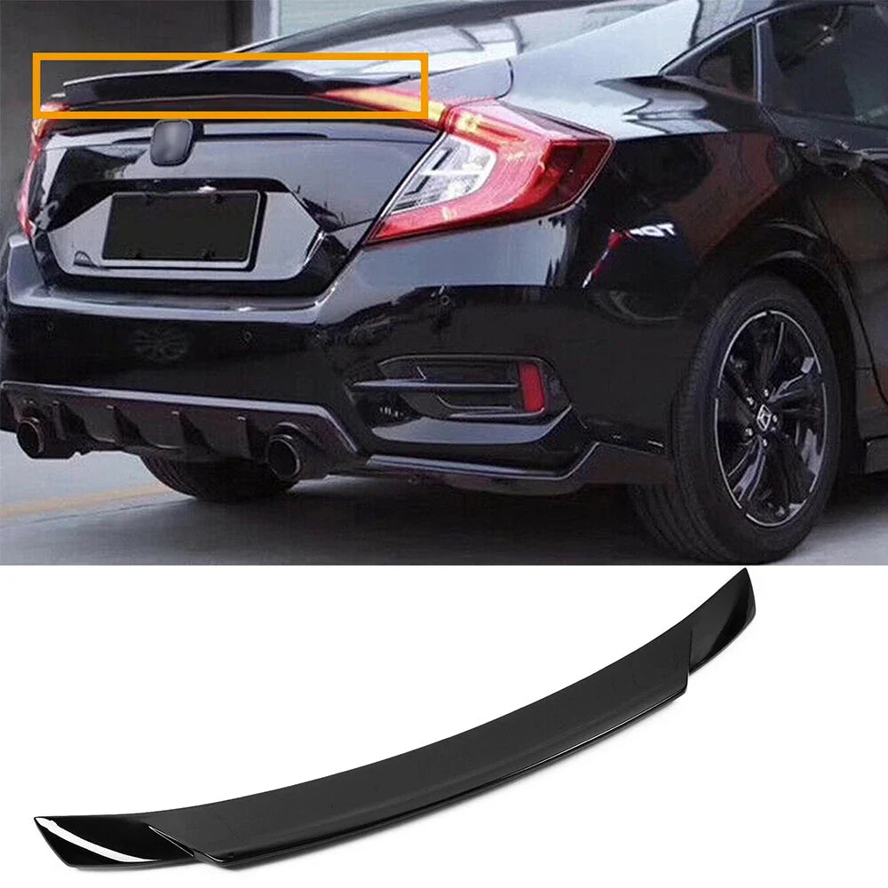 Highkick Duckbill Trunk Spoiler for Honda Civic Sedan (2016–2021) Gloss Black