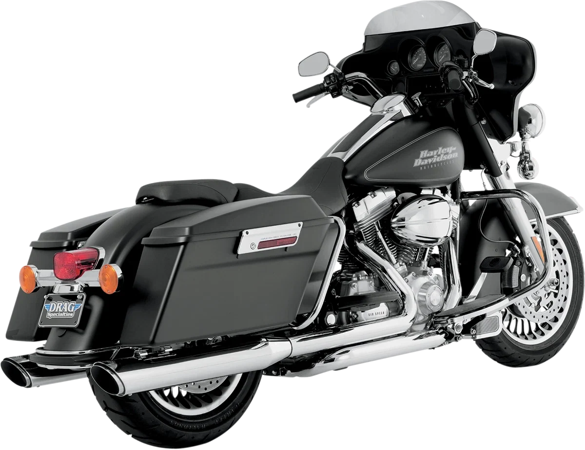 Vance & Hines Twin Slash Muffler Chrome 16763 for Harley Touring (1995–2025)