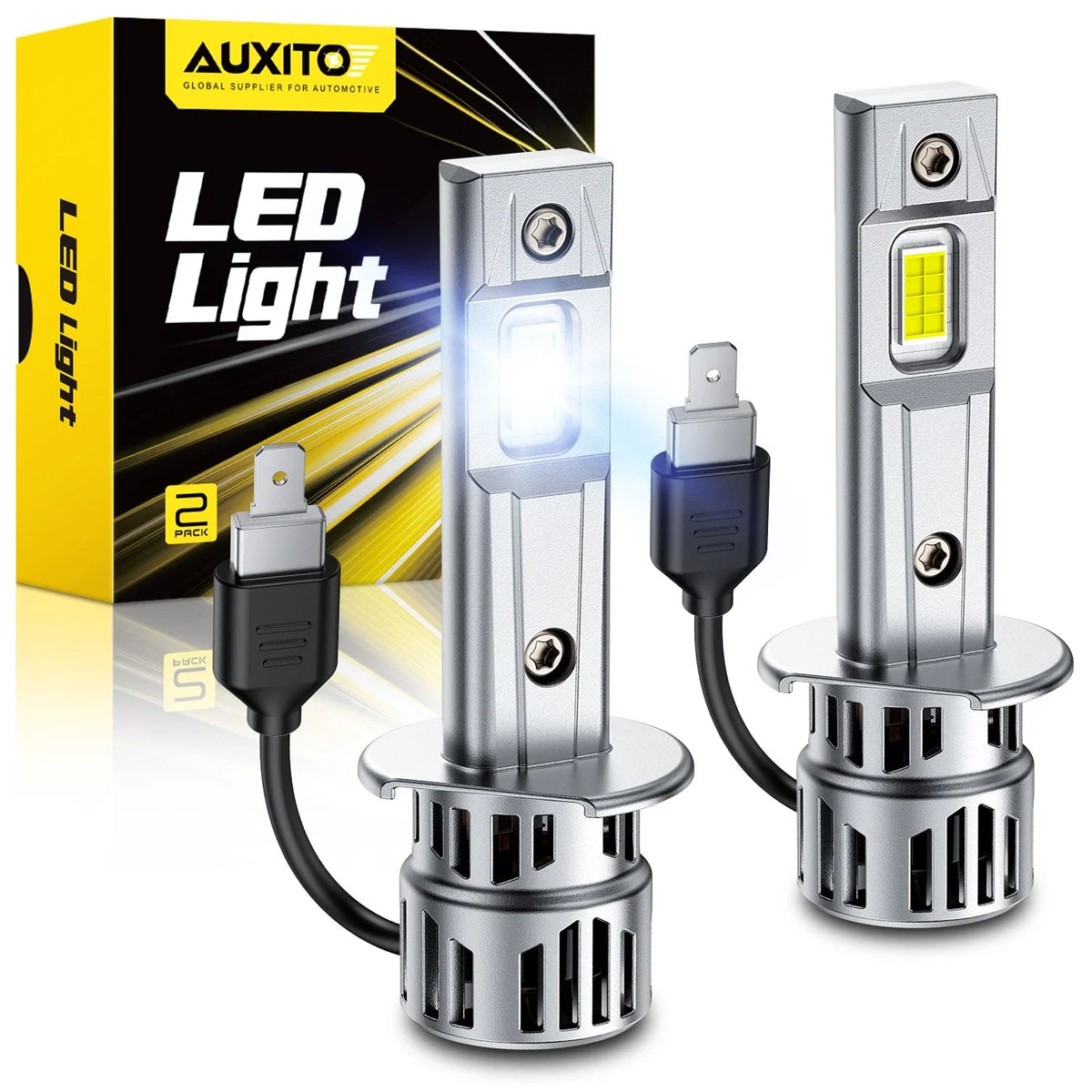 80000LM H1 LED Headlight Bulb Kit by AUXITO 6500K