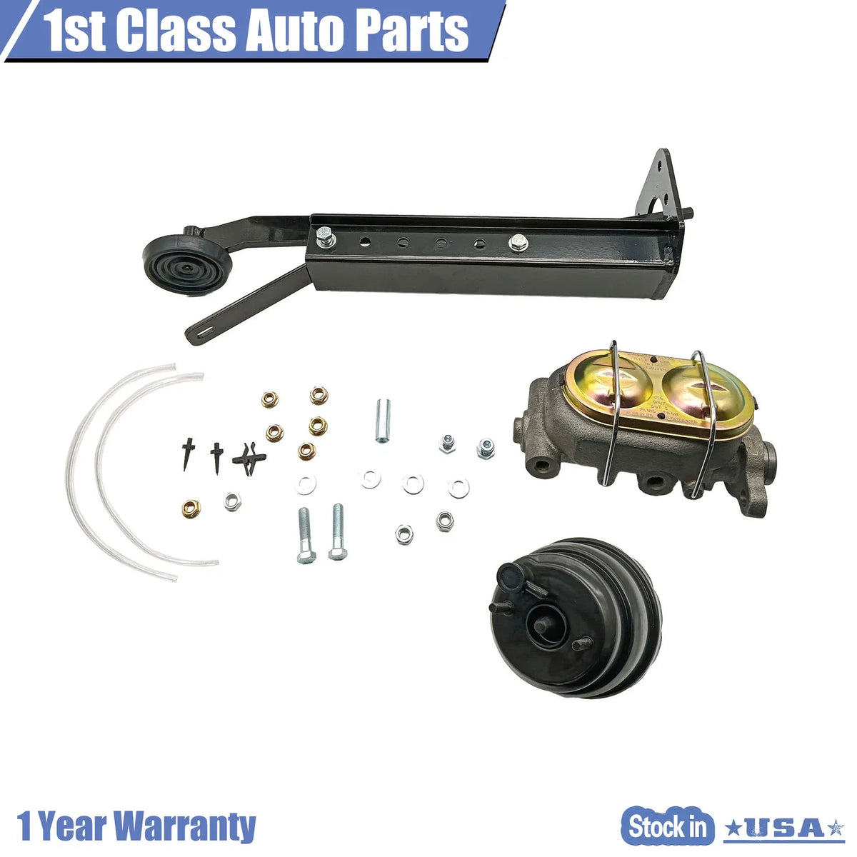 Power Brake Pedal Kit with 7" Dual Booster for Make Model