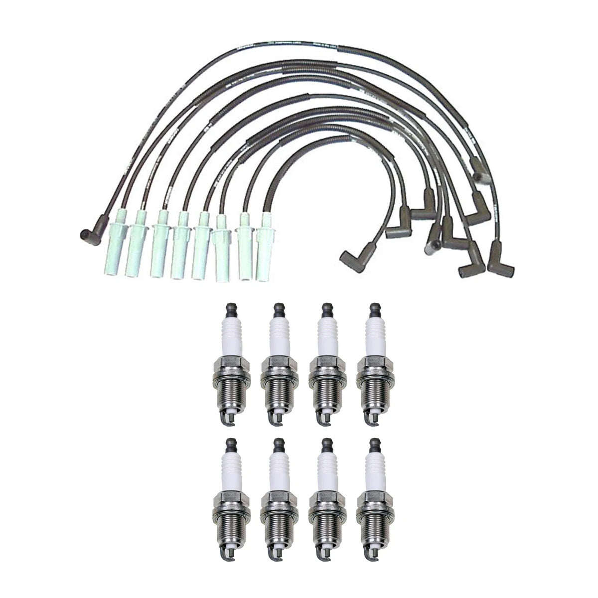 Denso Wire Set & 8 U-Groove Spark Plugs for Dodge 5.2L V8 (1994–2003)