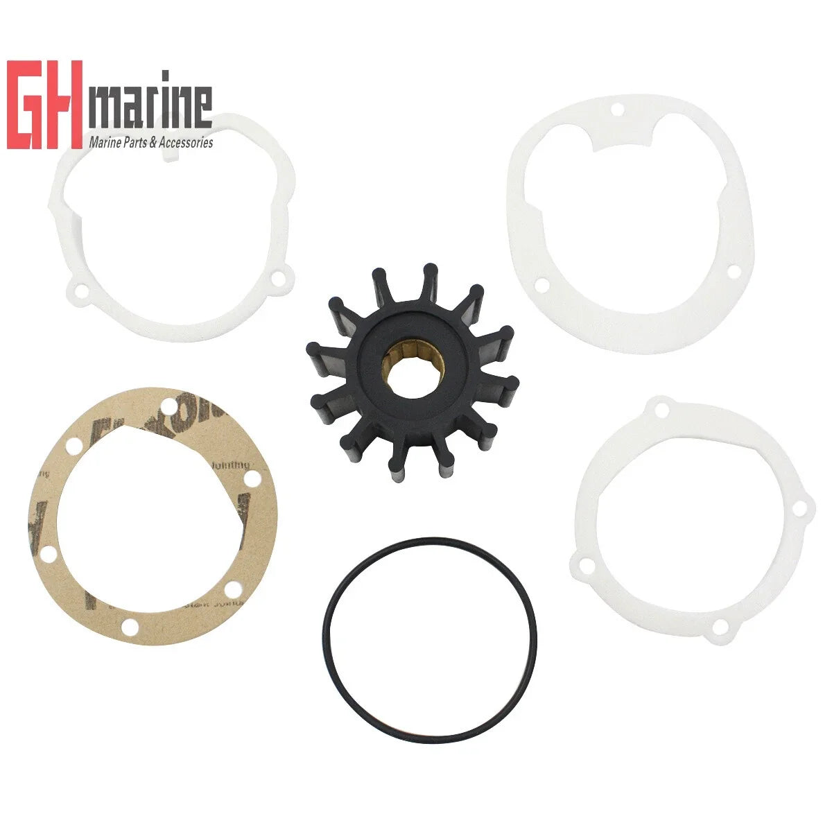 Flexible Water Pump Impeller Kit for Marine Engine (4 Cyl)