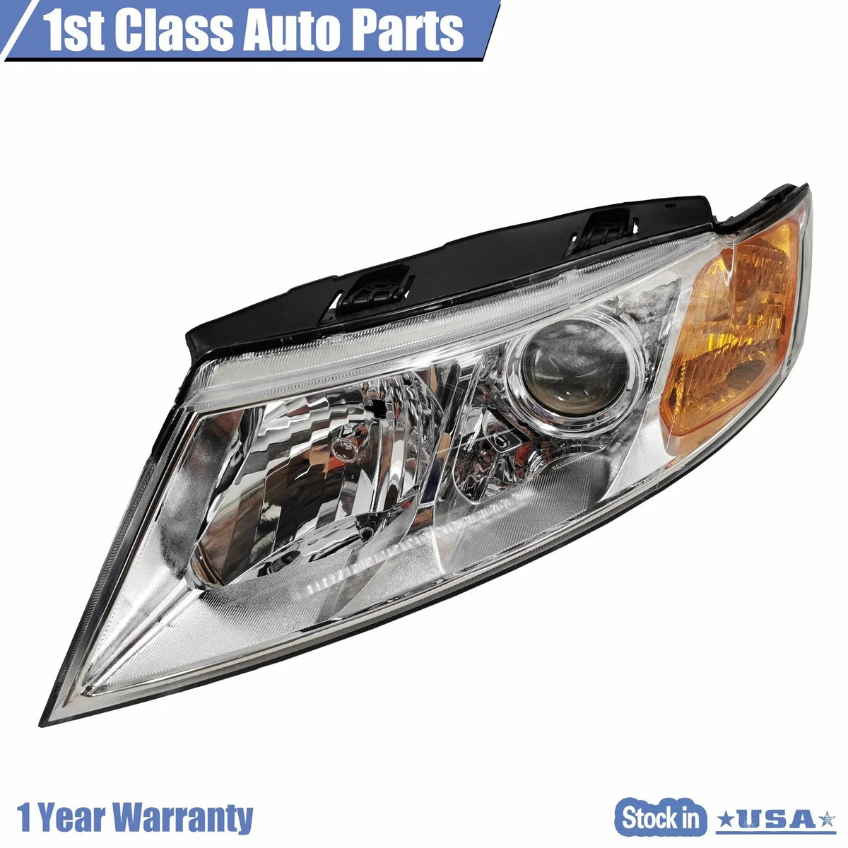 Front Left Headlight with Chrome Bezel for Kia Optima Magentis (2009–2010) 14470801